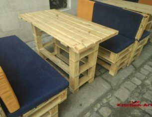 стол и кресла из палет