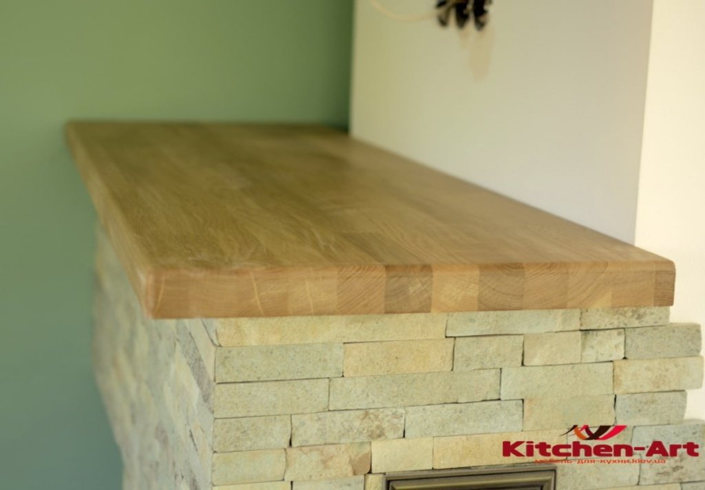подоконник-столешница из дерева