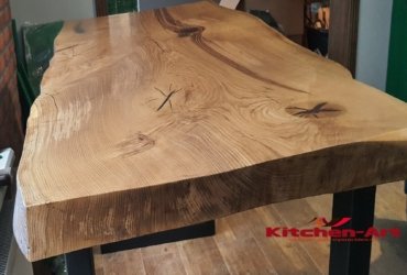 столешница слэб с живым краем из дуба столешница слэб с живым краем из массива дуба