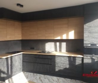 шпонированная кухня угловая