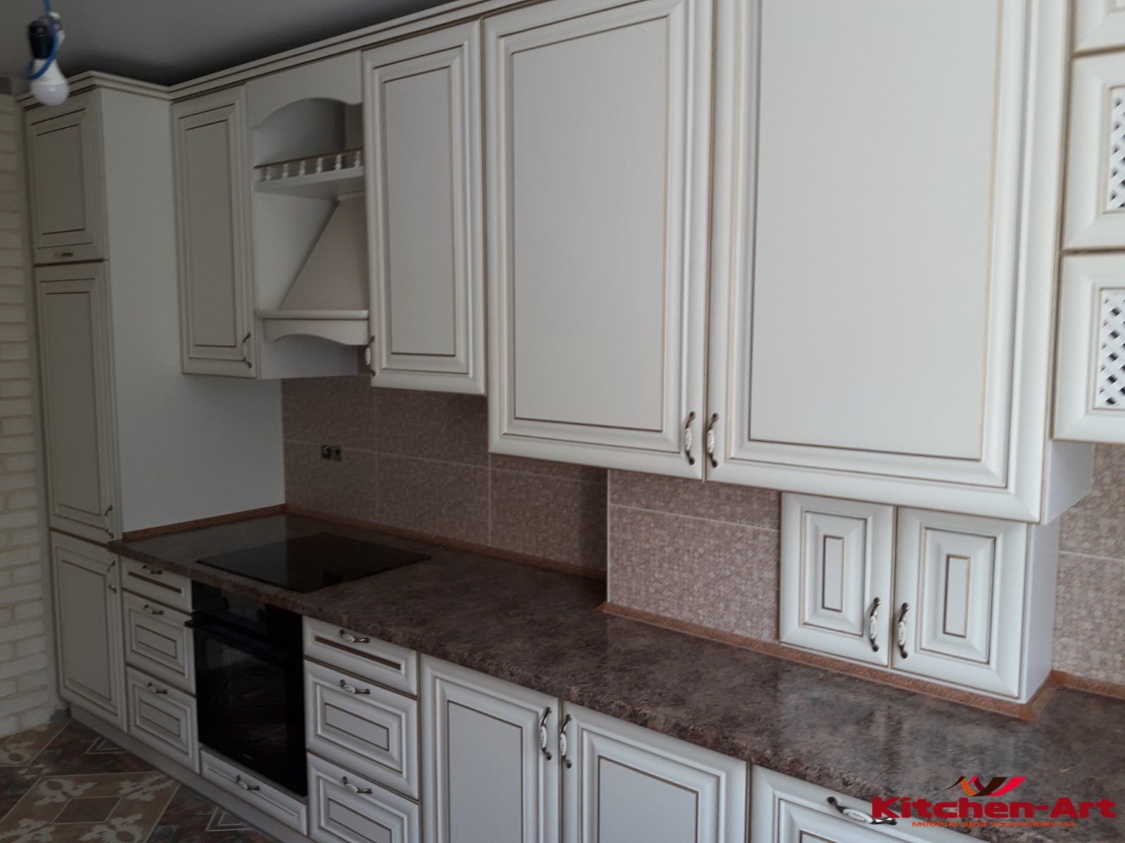 кухня на заказ прямая из массива бука