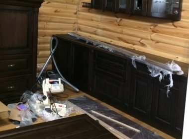 вустановка дубовй кухни вустановка дубовй кухни