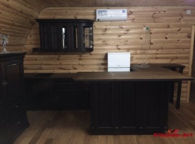 дубовая кухня для дачи в классическом стиле на заказ дубовая кухня для дачи в классическом стиле на заказ