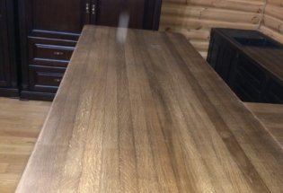 кухонный дубовый остров с деревянной столешницей кухонный дубовый остров с деревянной столешницей