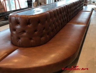 двухсторонний заказной диван для кафе