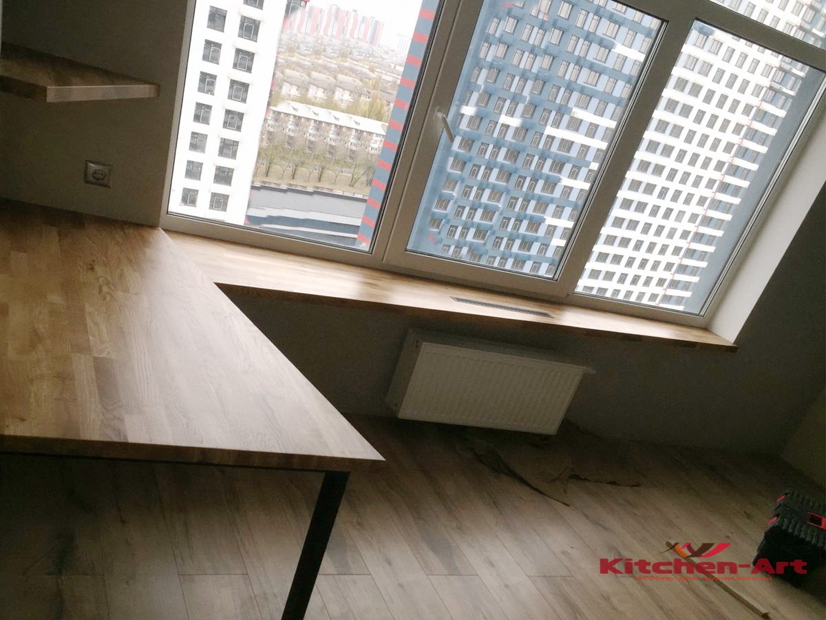підвіконня-стільниця на замовлення для кухні