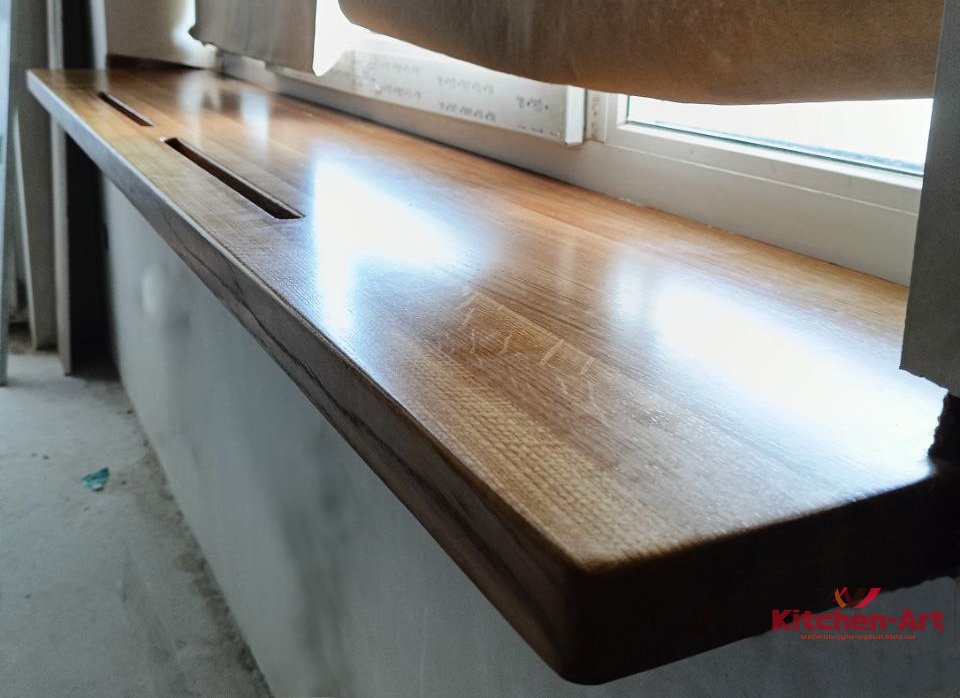 форми підвіконь із масиву