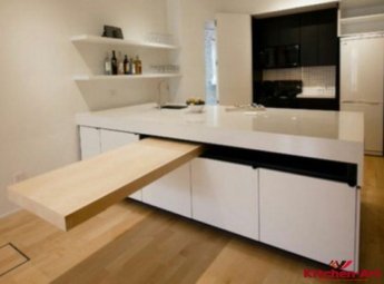 выдвижная столешница в столе