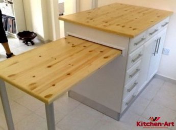 деревянный кухонный раздвижной стол