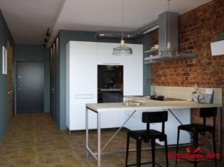 маленькая вбудована кухня