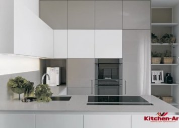 с образная вбудована кухня