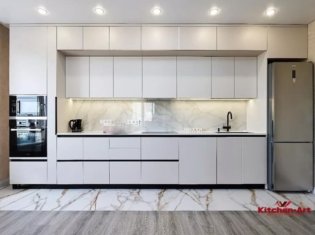 линейная вбудована кухня