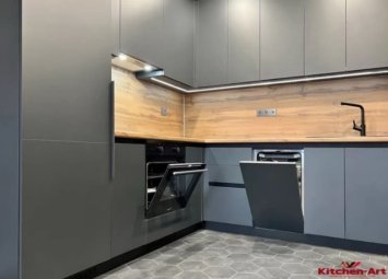 Сучасна вбудована кухня лофт
