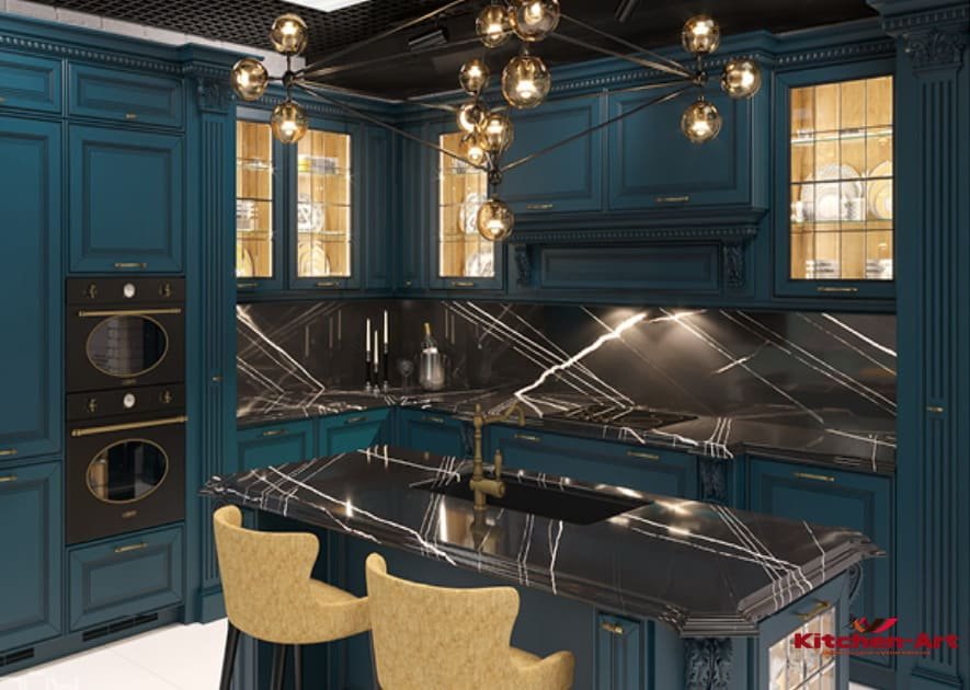 Дизайн прямой кухни в скандинавском стиле