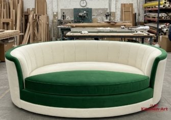 Радіусні м'які меблі на замовлення фотографии
