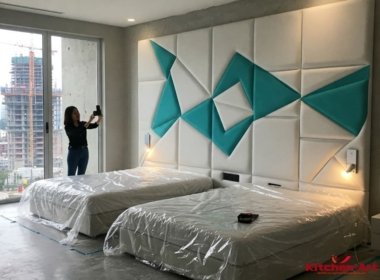 Мягкие стеновые панели на заказ с пуговицами Мягкие стеновые панели на заказ с пуговицами