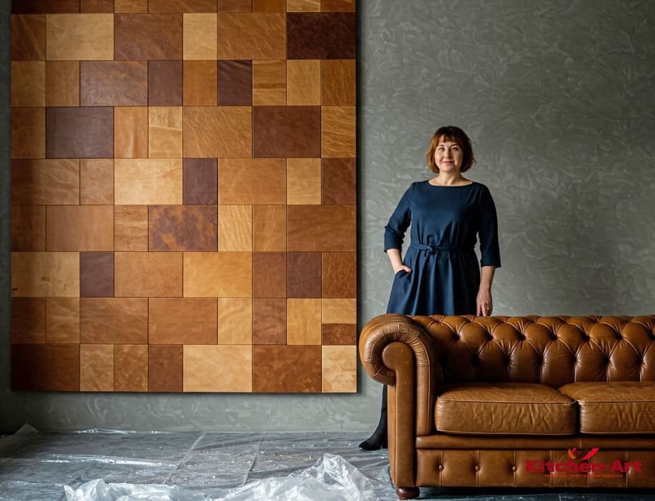 диван из кожи под заказ Білогородці Мягкие стеновые панели купить Білогородці