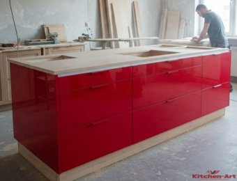 дизайн кухонного острова на заказ