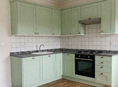 Угловая кухня акрил