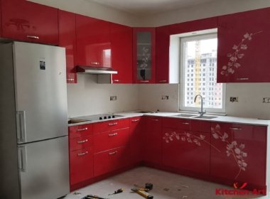 Угловая кухня лофт