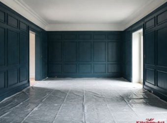 помещения с декоративными панелями из дерева