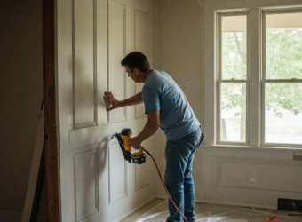 декоративные деревяные панели в коридор