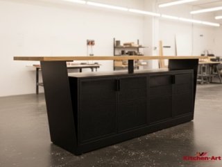 большая кухня лофт