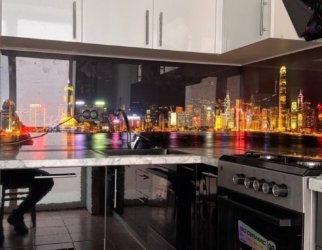 фартук из стекла