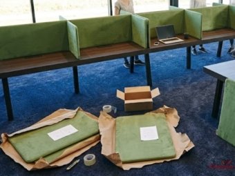 скляні звукоізоляційні перегородки для кабінету