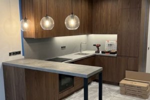 встроенная кухня с островом