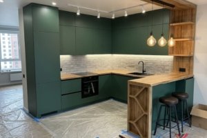 стильная встроенная кухня