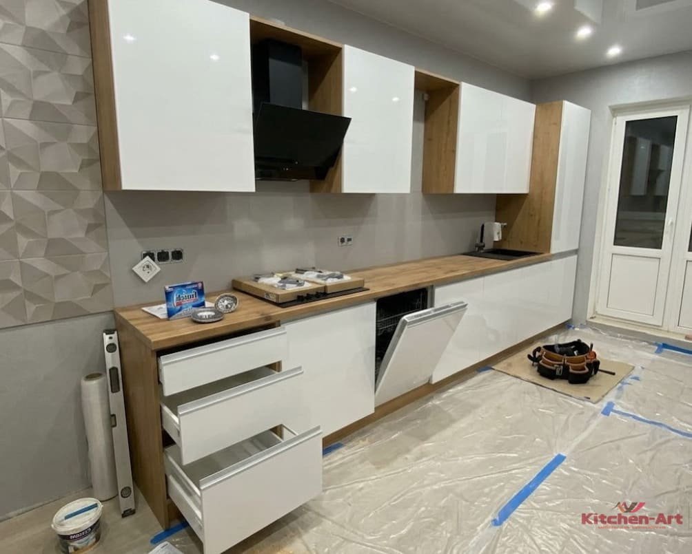 Выставочный зал кухонной мебели Продажа прямой кухонной мебели со склада