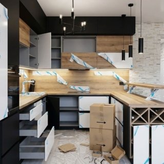 параллельная кухня под ключ