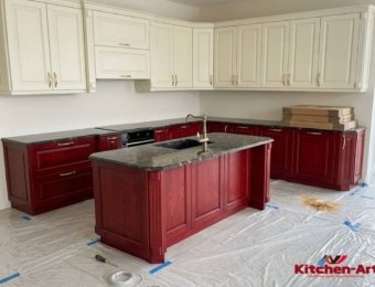 кухня из массива черешни