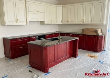 кухня из массива черешни