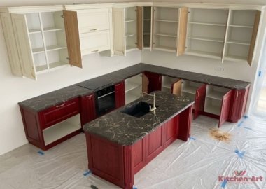 кухня из массива дуба