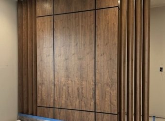 реечные деревянные панели