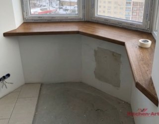 изогнутый массивные подоконники на заказ