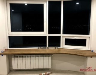 подоконники с живым краем