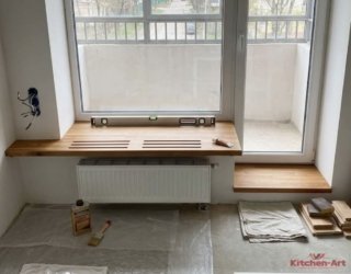 подоконники из сосны на заказ