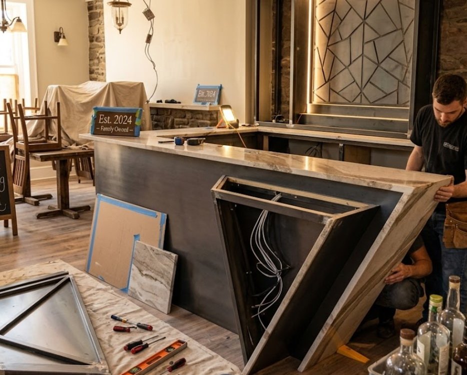 Дизайн та виробництво барних стійок для ресторанів у Києві